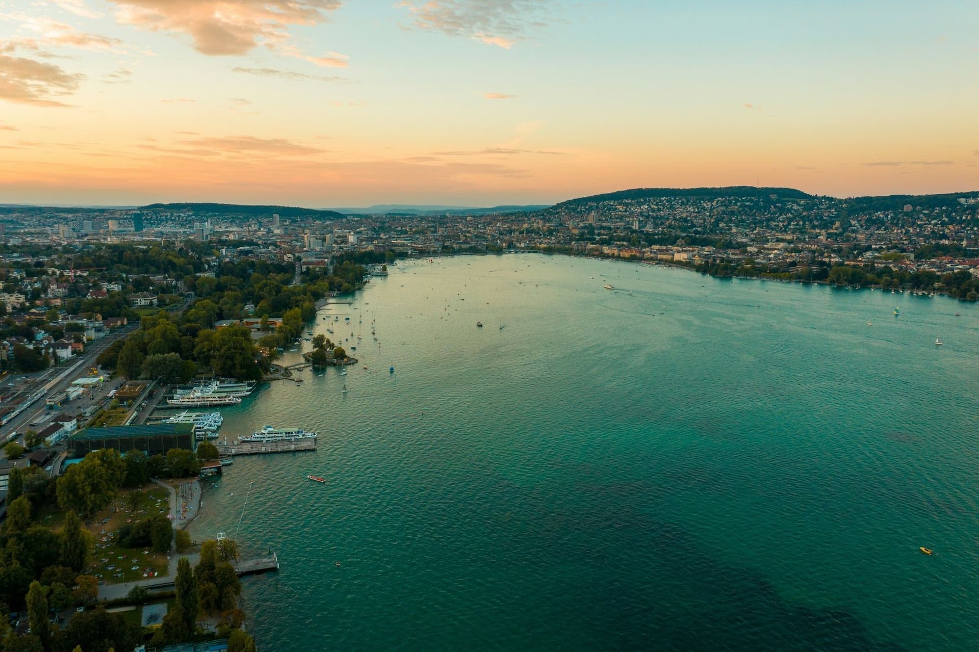 Cycling Along Lake Zurich