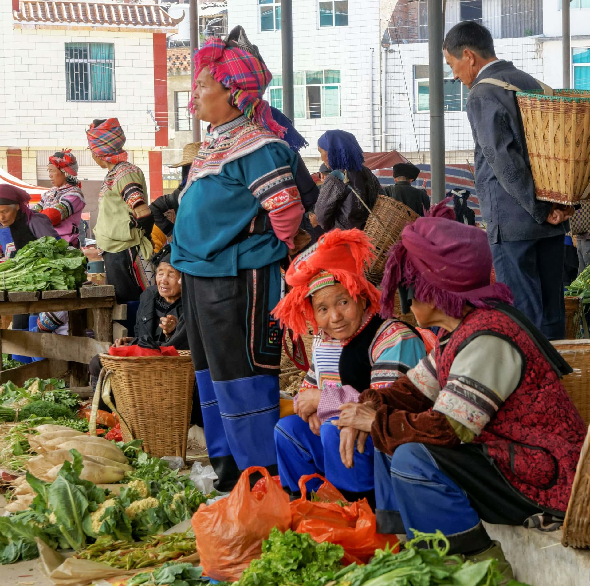 Visit colorful tribal markets