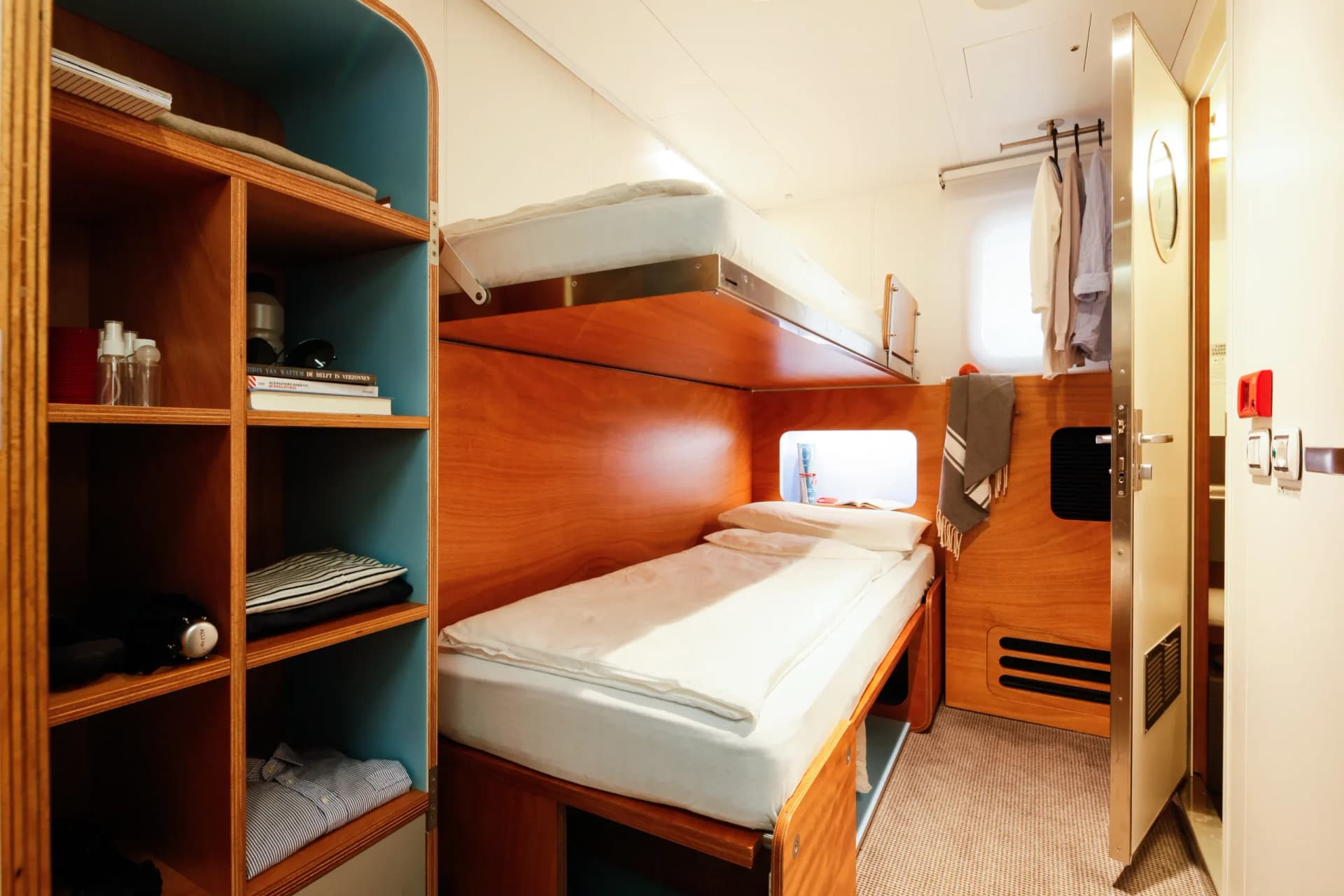Comfortable cabins designed for restful nights