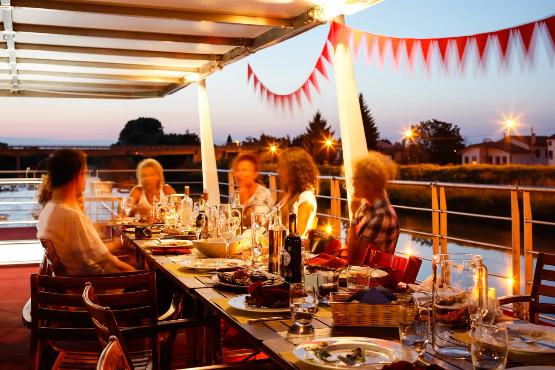 Unwind on deck as the landscape drifts by