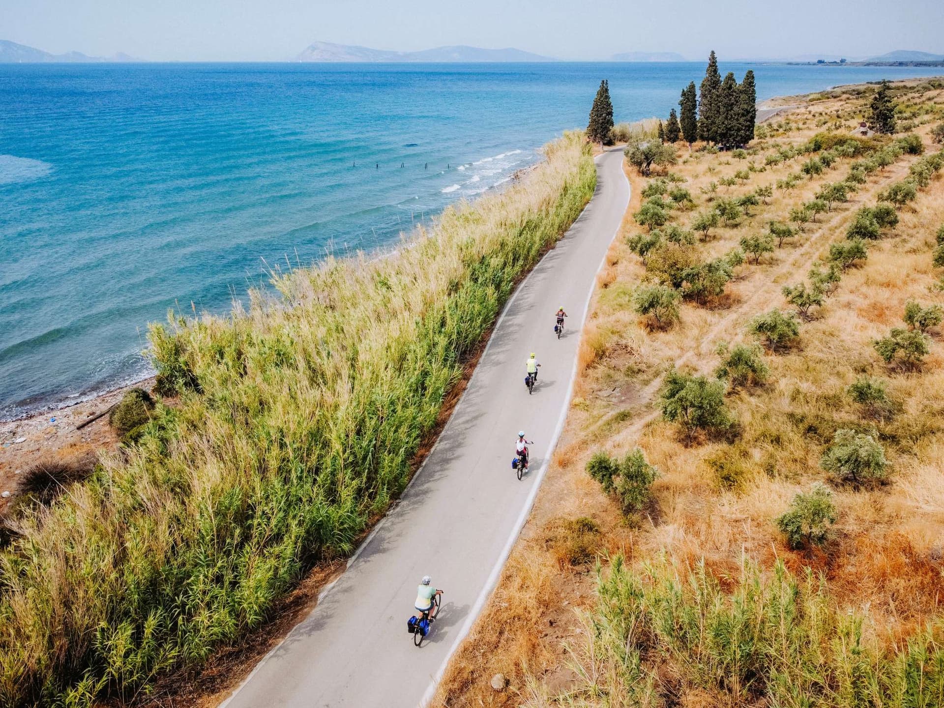 Peloponnese and Saronic Islands in Style e-Bike and Boat Tour