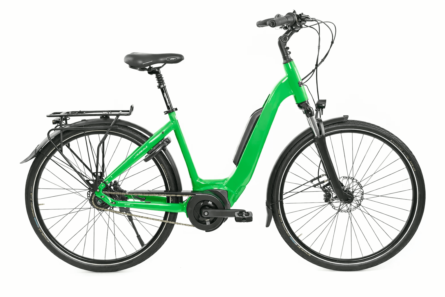 E-bike with backpedal brake